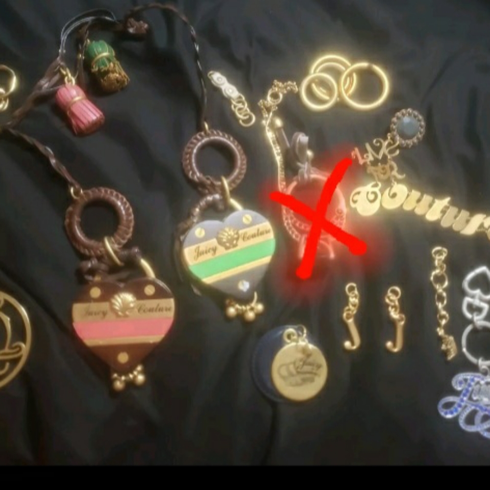 Juicy Couture Bundle Of Purse Charms And Hardware